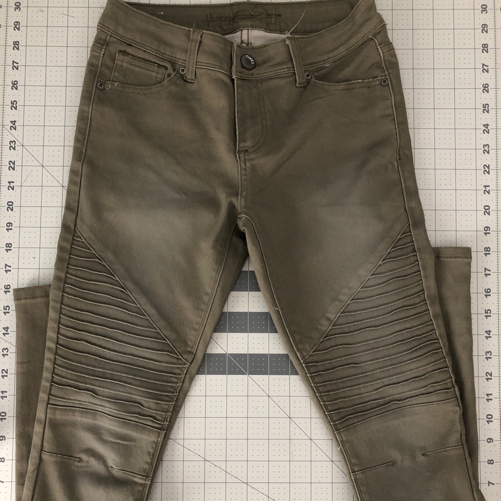 Olive green jeans